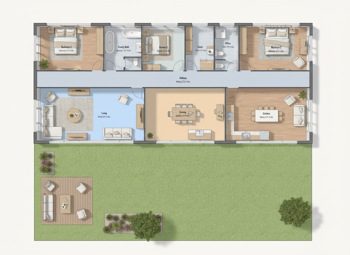 Three-Bed Family Home floor plan