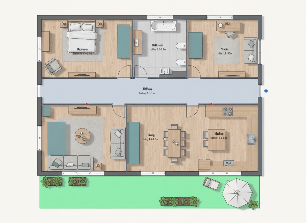 Garden Cottage floor plan