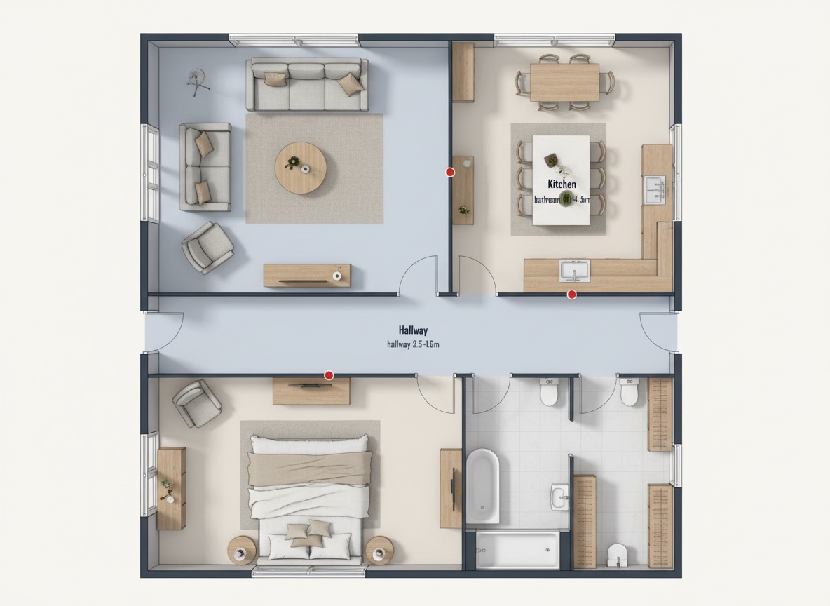 Micro Apartment floor plan